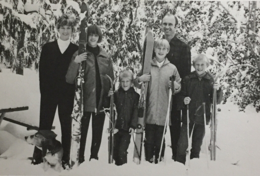 Snowy backyard, 1968
